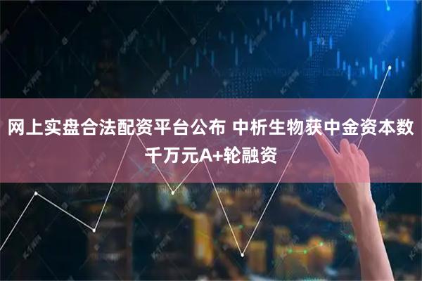 网上实盘合法配资平台公布 中析生物获中金资本数千万元A+轮融资